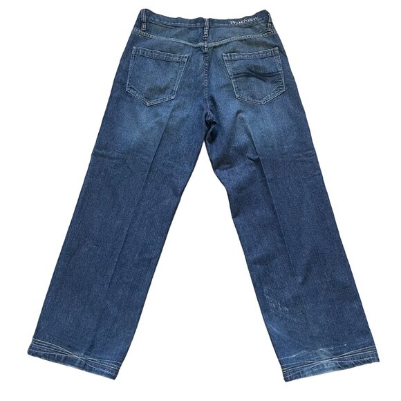 Phat Farm Y2K Mens Relaxed Fit Blue Denim Jeans Size 36W 33L - Picture 2 of 8